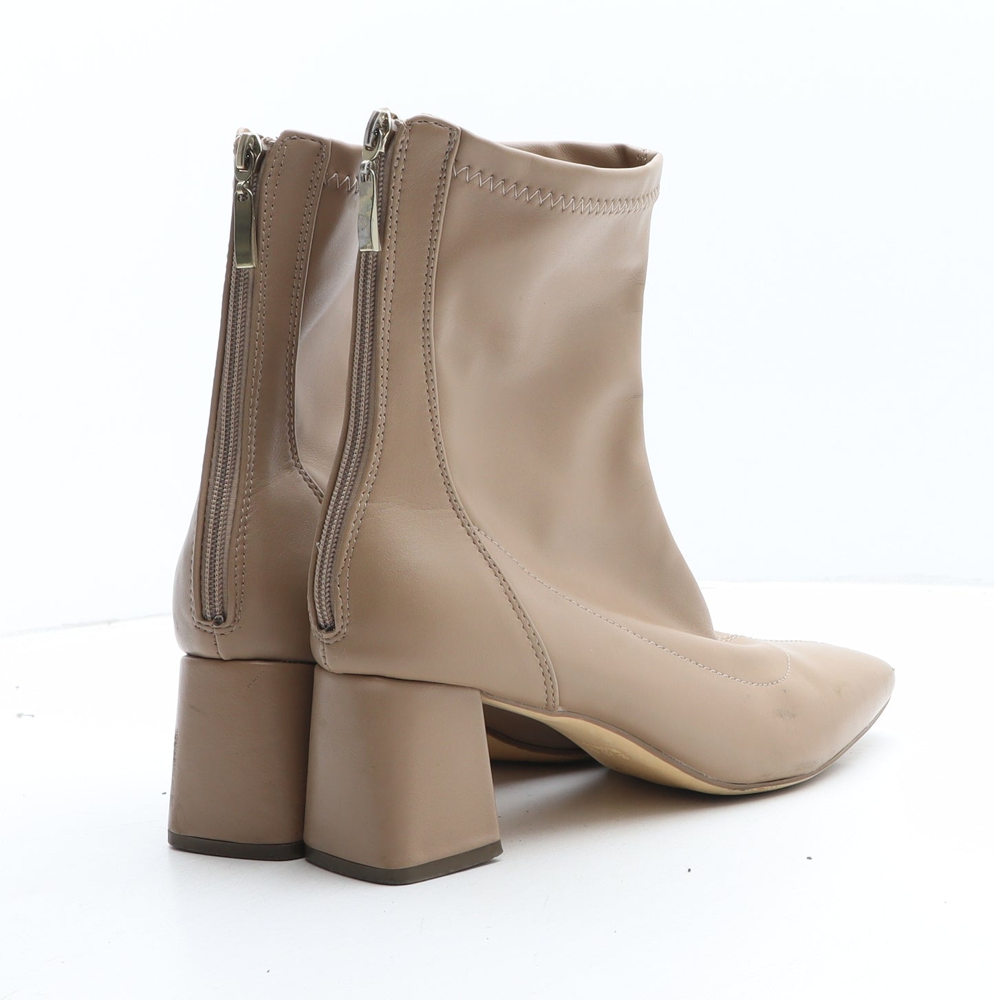 Primark Womens Beige Synthetic Bootie Boot UK
