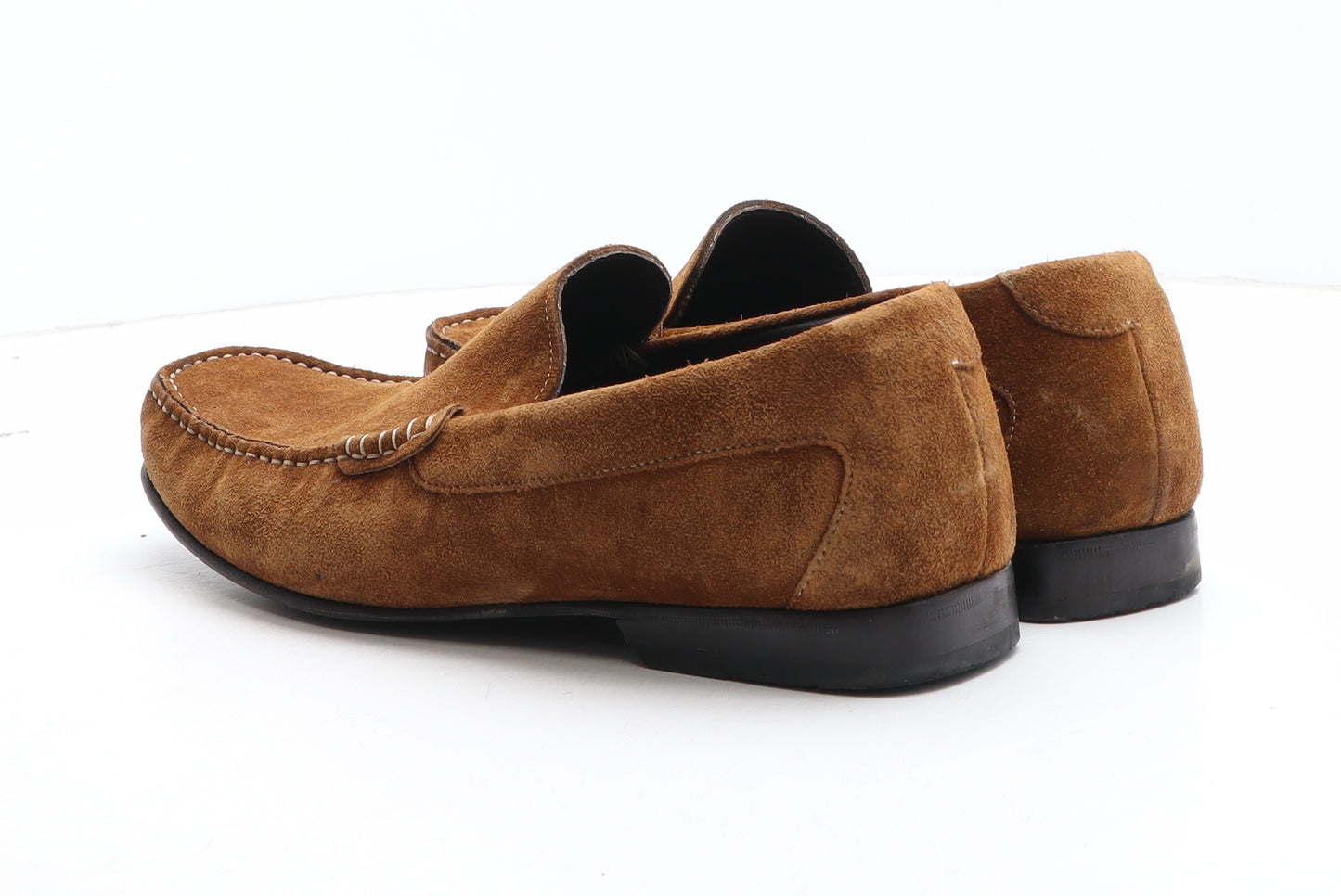 Marks and Spencer Mens Brown Leather Loafer Casual UK 10