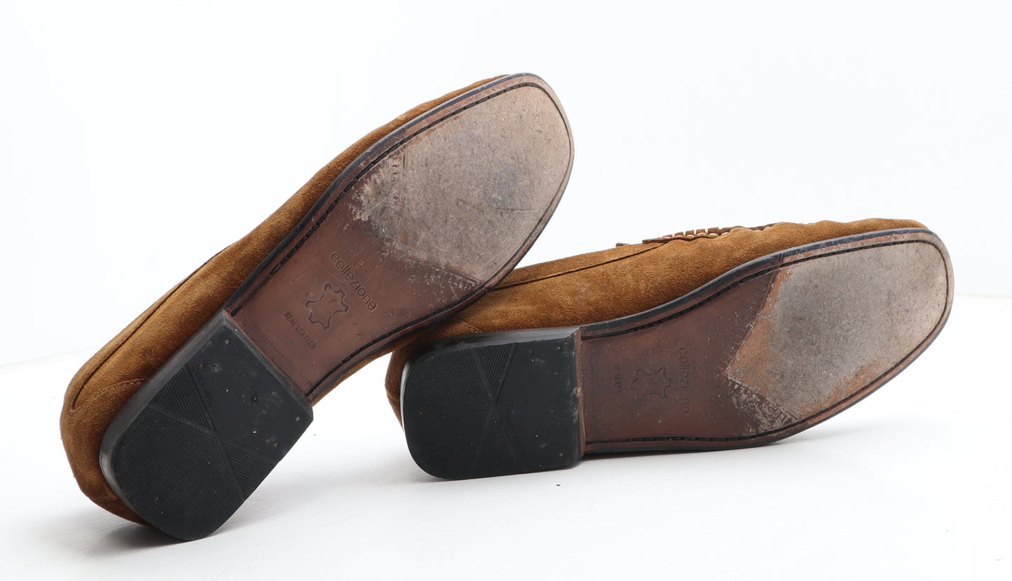 Marks and Spencer Mens Brown Leather Loafer Casual UK 10