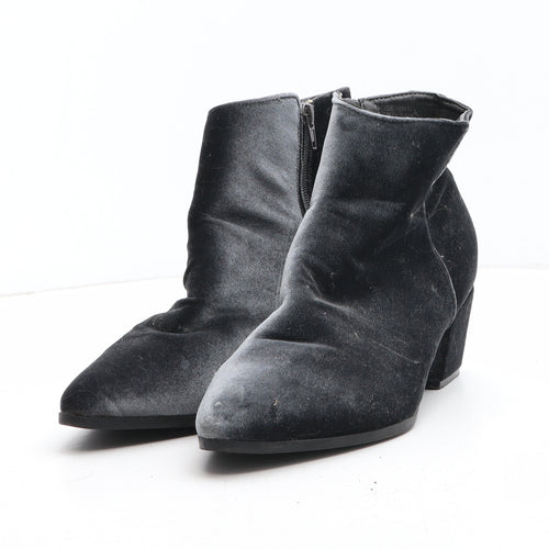 Primark Womens Grey Synthetic Bootie Boot UK
