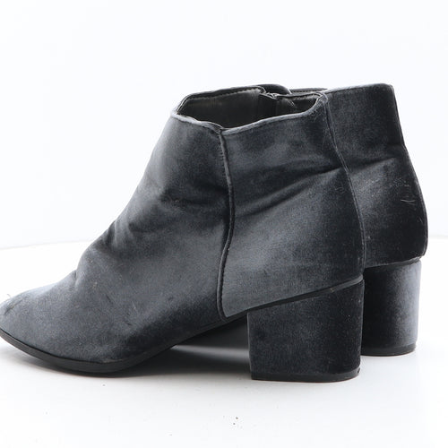 Primark Womens Grey Synthetic Bootie Boot UK