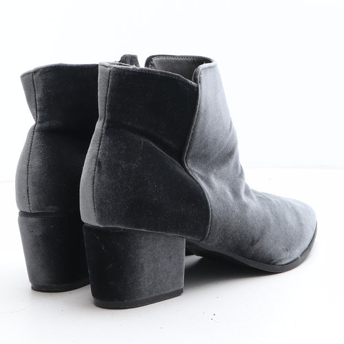 Primark Womens Grey Synthetic Bootie Boot UK