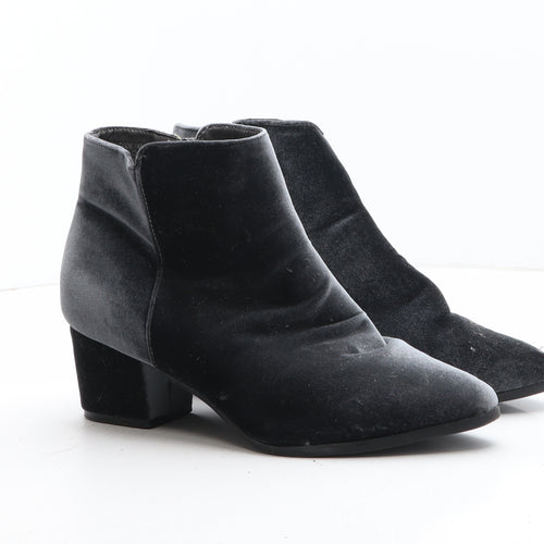 Primark Womens Grey Synthetic Bootie Boot UK