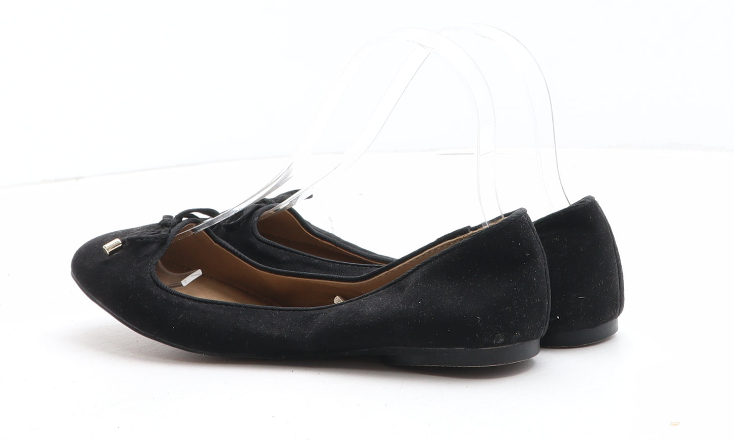 F&F Womens Black Synthetic Flat UK