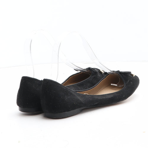 F&F Womens Black Synthetic Flat UK