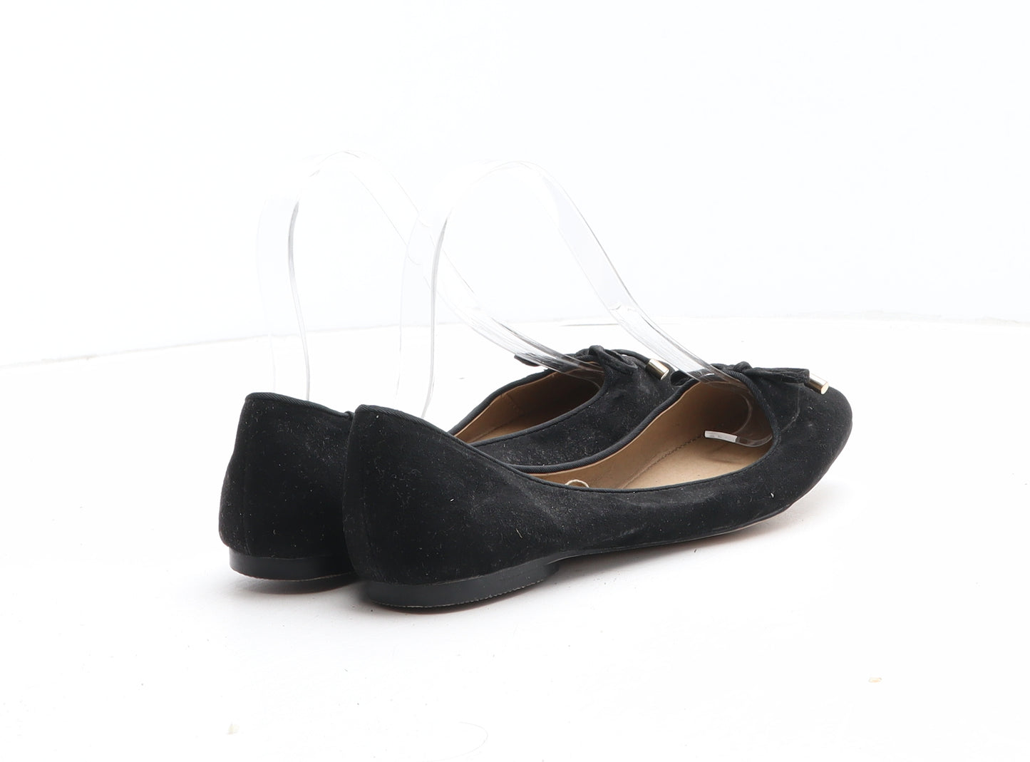 F&F Womens Black Synthetic Flat UK