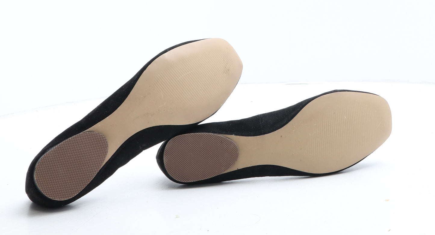 F&F Womens Black Synthetic Flat UK