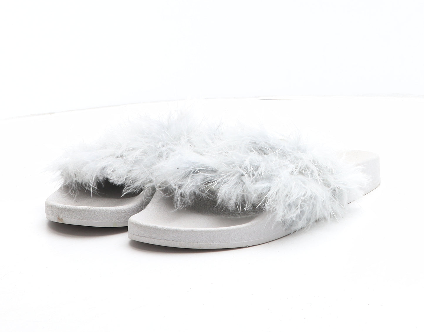 Primark Womens Grey Synthetic Slider Sandal UK