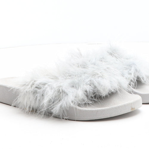Primark Womens Grey Synthetic Slider Sandal UK
