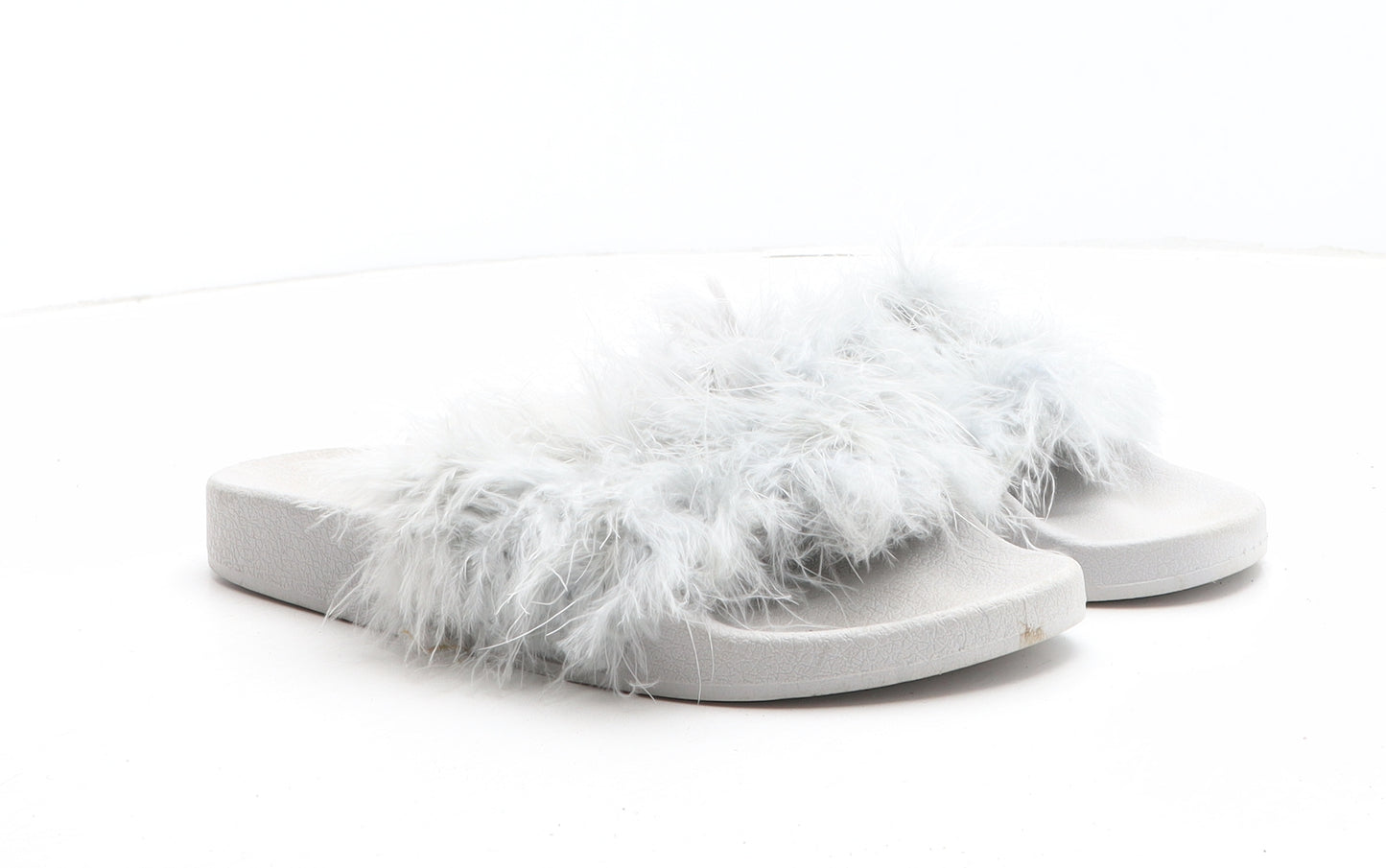 Primark Womens Grey Synthetic Slider Sandal UK