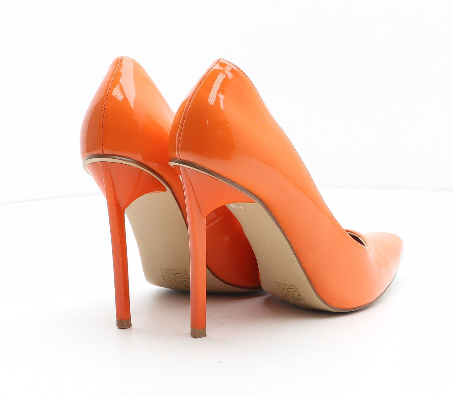 OFFICE Womens Orange Synthetic Court Heel UK