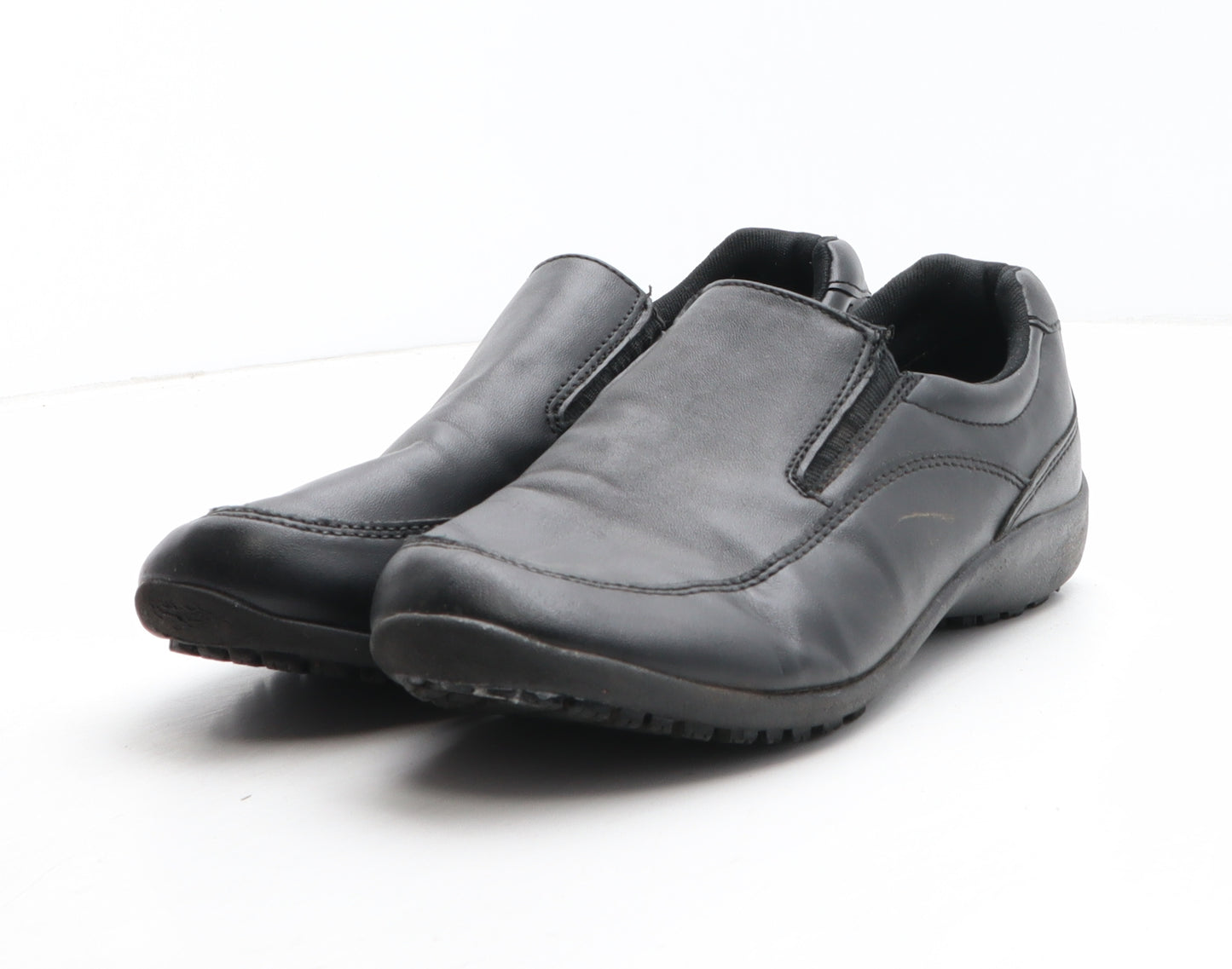 SafeTStep Womens Black Synthetic Slip On Casual UK