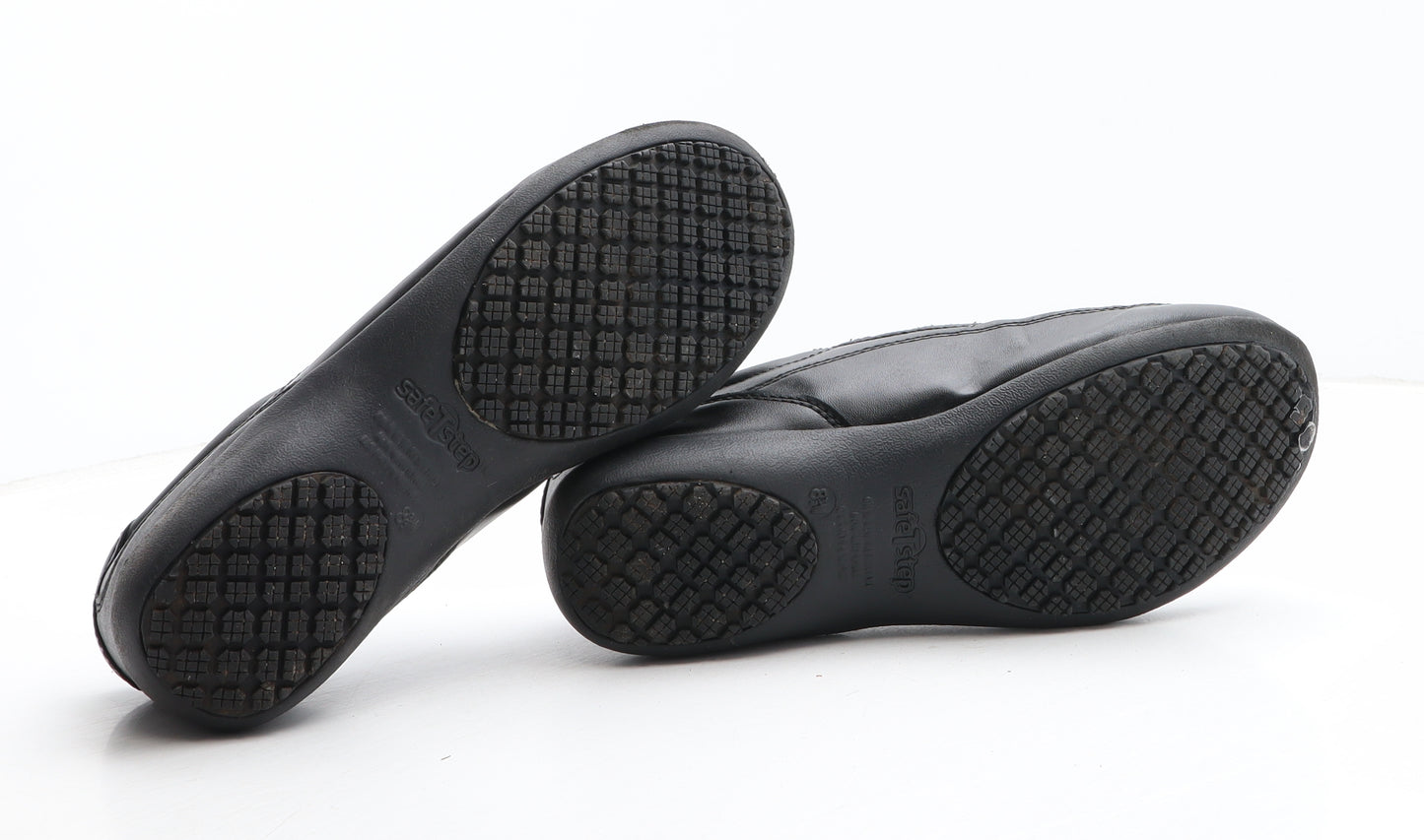 SafeTStep Womens Black Synthetic Slip On Casual UK
