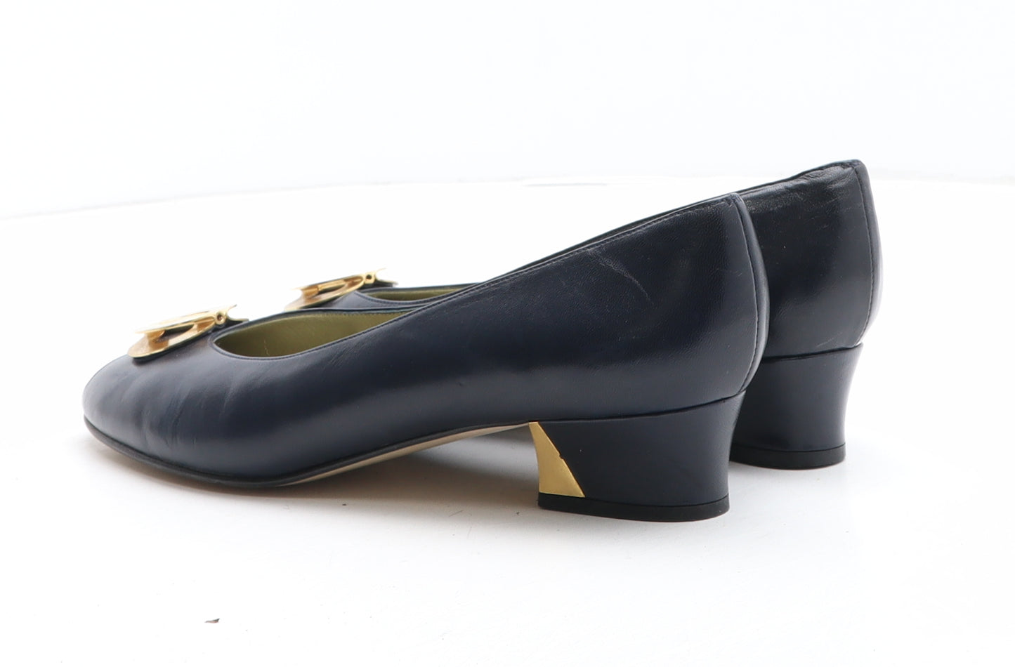 Roland Cartier Womens Blue Synthetic Court Heel UK - UK Size Estimated 5