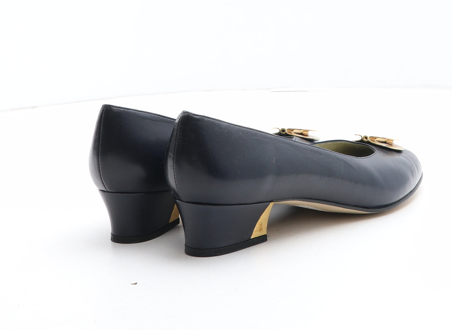 Roland Cartier Womens Blue Synthetic Court Heel UK - UK Size Estimated 5