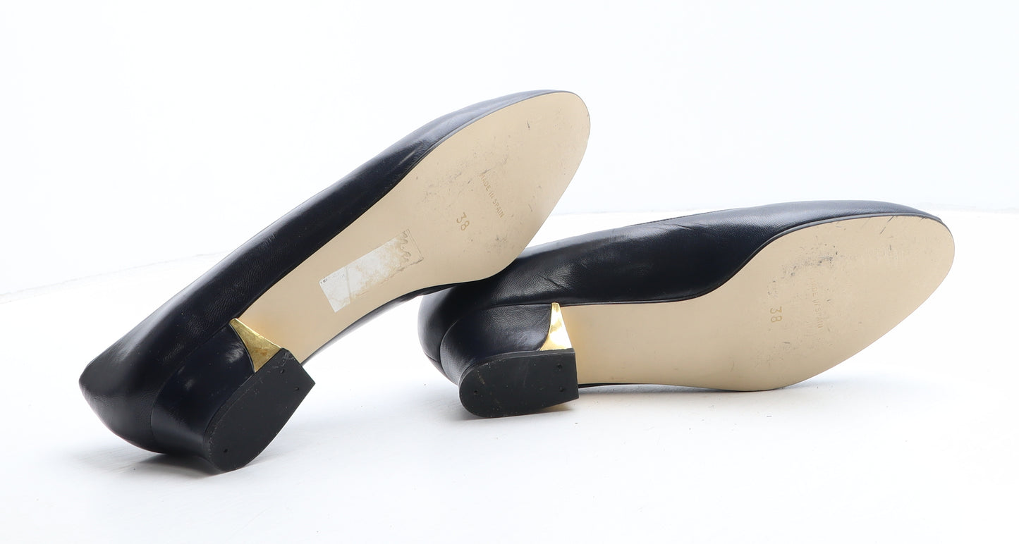 Roland Cartier Womens Blue Synthetic Court Heel UK - UK Size Estimated 5