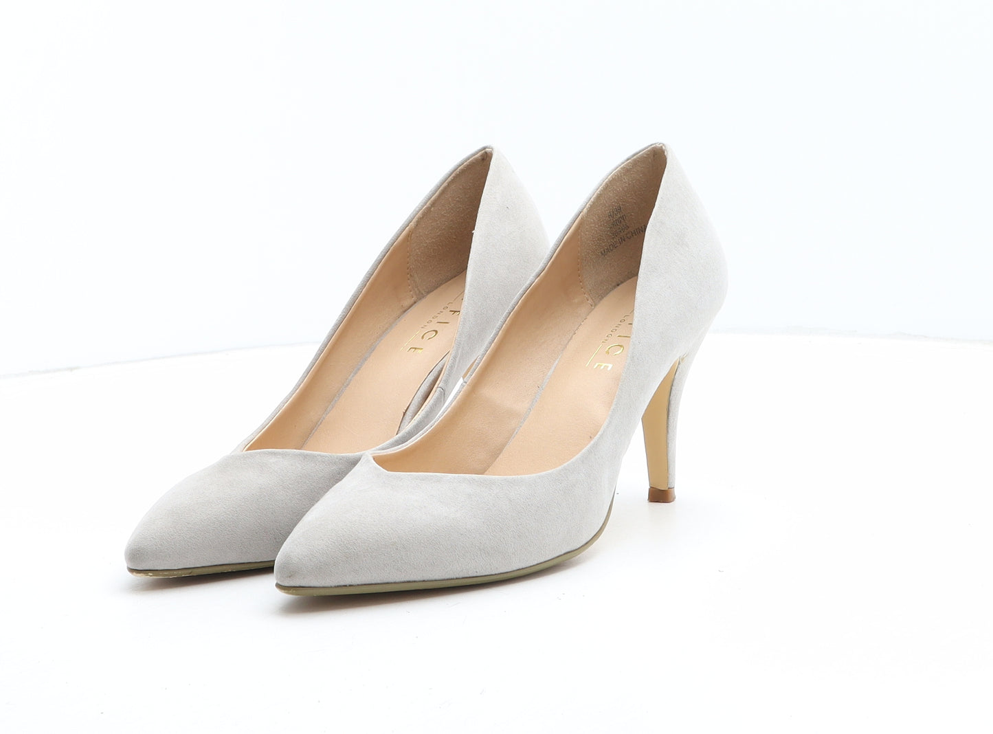 OFFICE Womens Grey Synthetic Court Heel UK