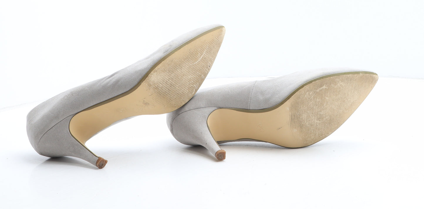 OFFICE Womens Grey Synthetic Court Heel UK