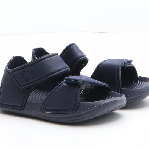 Preworn Boys Blue Synthetic Fisherman Sandal UK 7