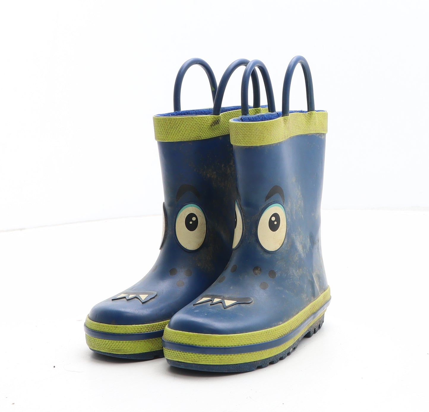 Lily&Dan Boys Blue Geometric Synthetic Wellies Boot UK 6