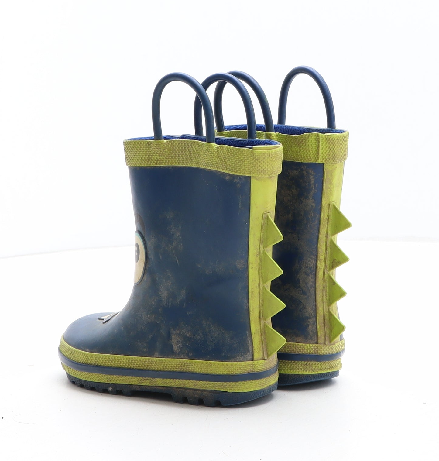 Lily&Dan Boys Blue Geometric Synthetic Wellies Boot UK 6