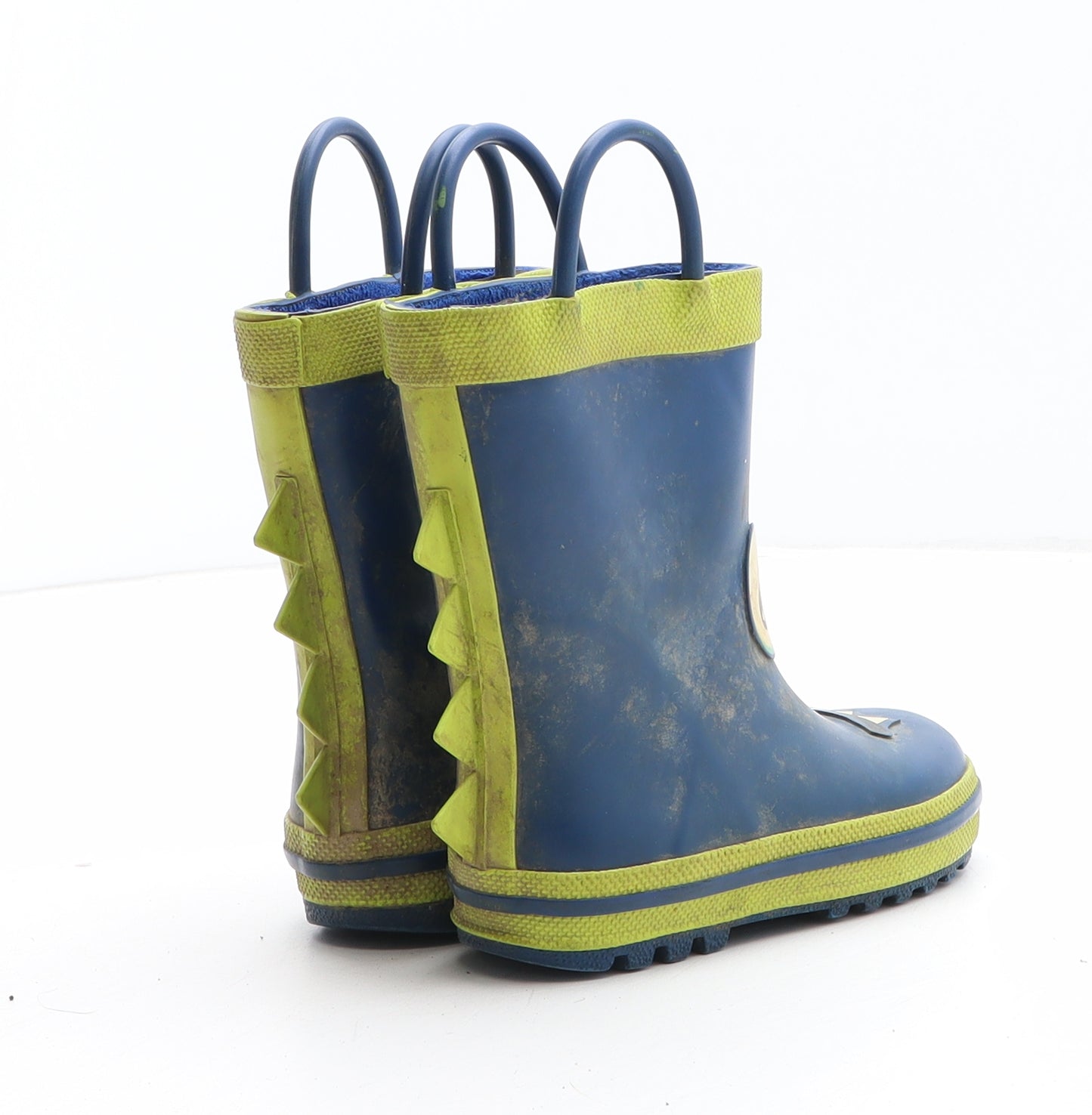 Lily&Dan Boys Blue Geometric Synthetic Wellies Boot UK 6
