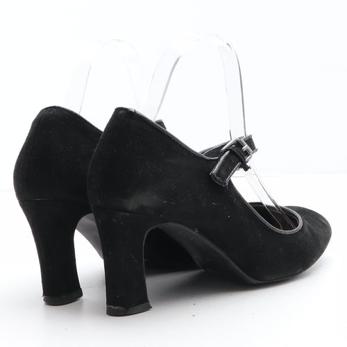 Preworn Womens Black Synthetic Strappy Heel UK