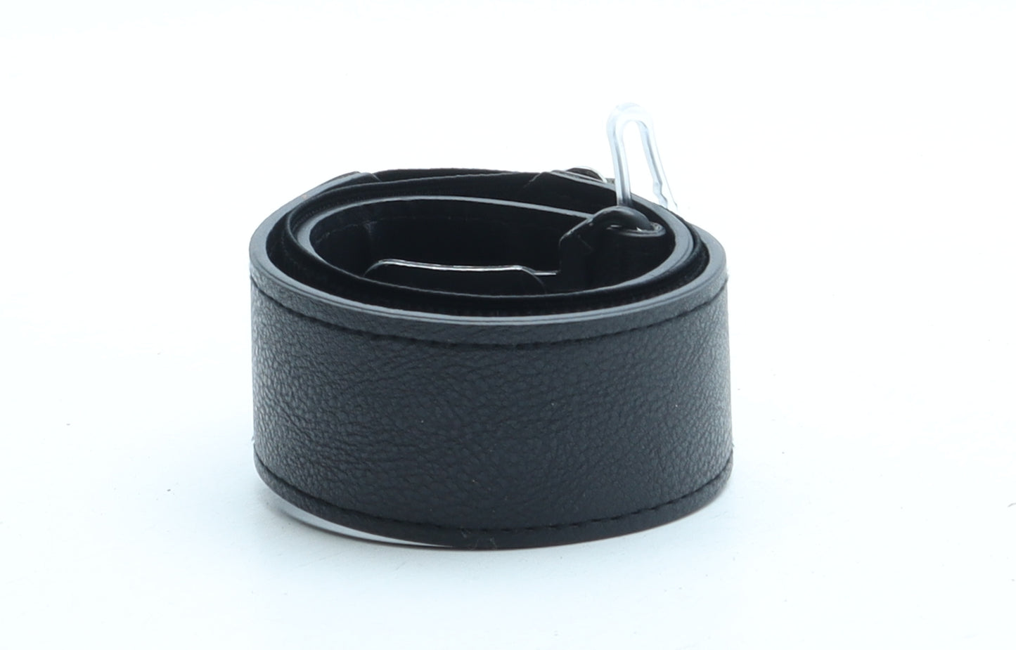 Preworn Womens Black Solid Polyester Basic Belt Belt One Size