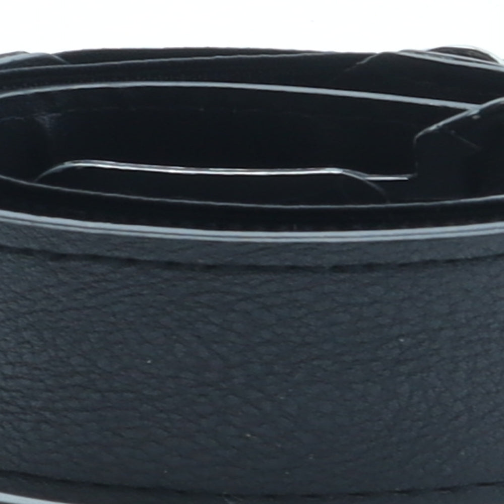 Preworn Womens Black Solid Polyester Basic Belt Belt One Size