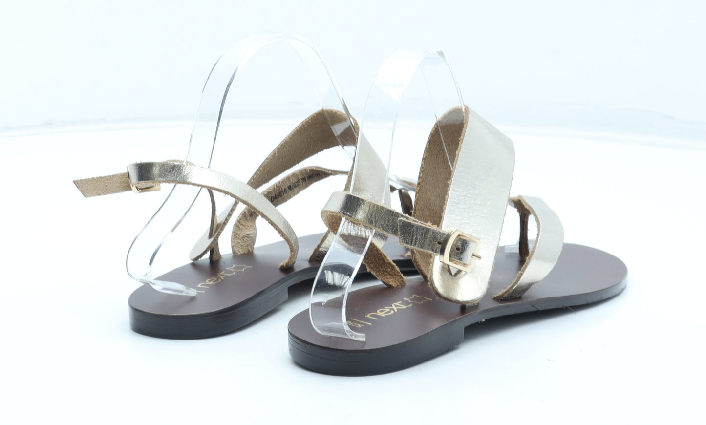 NEXT Womens Brown Leather Thong Sandal UK