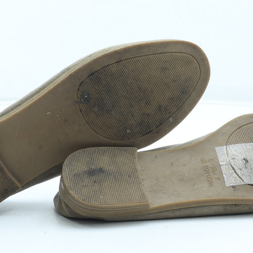 Primark Womens Beige Leather Loafer Flat UK