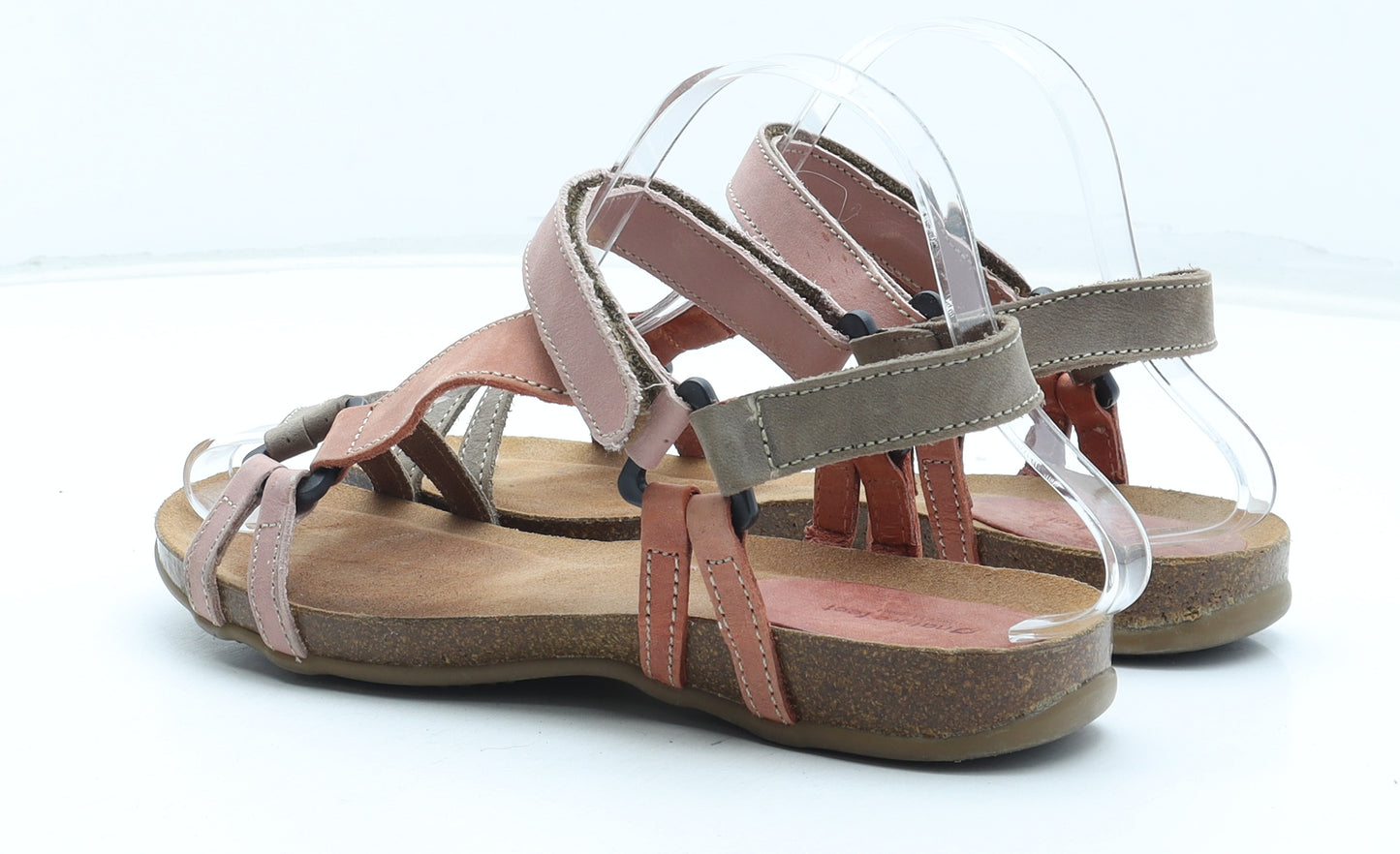 Nature Feet Womens Multicoloured Leather Strappy Sandal UK