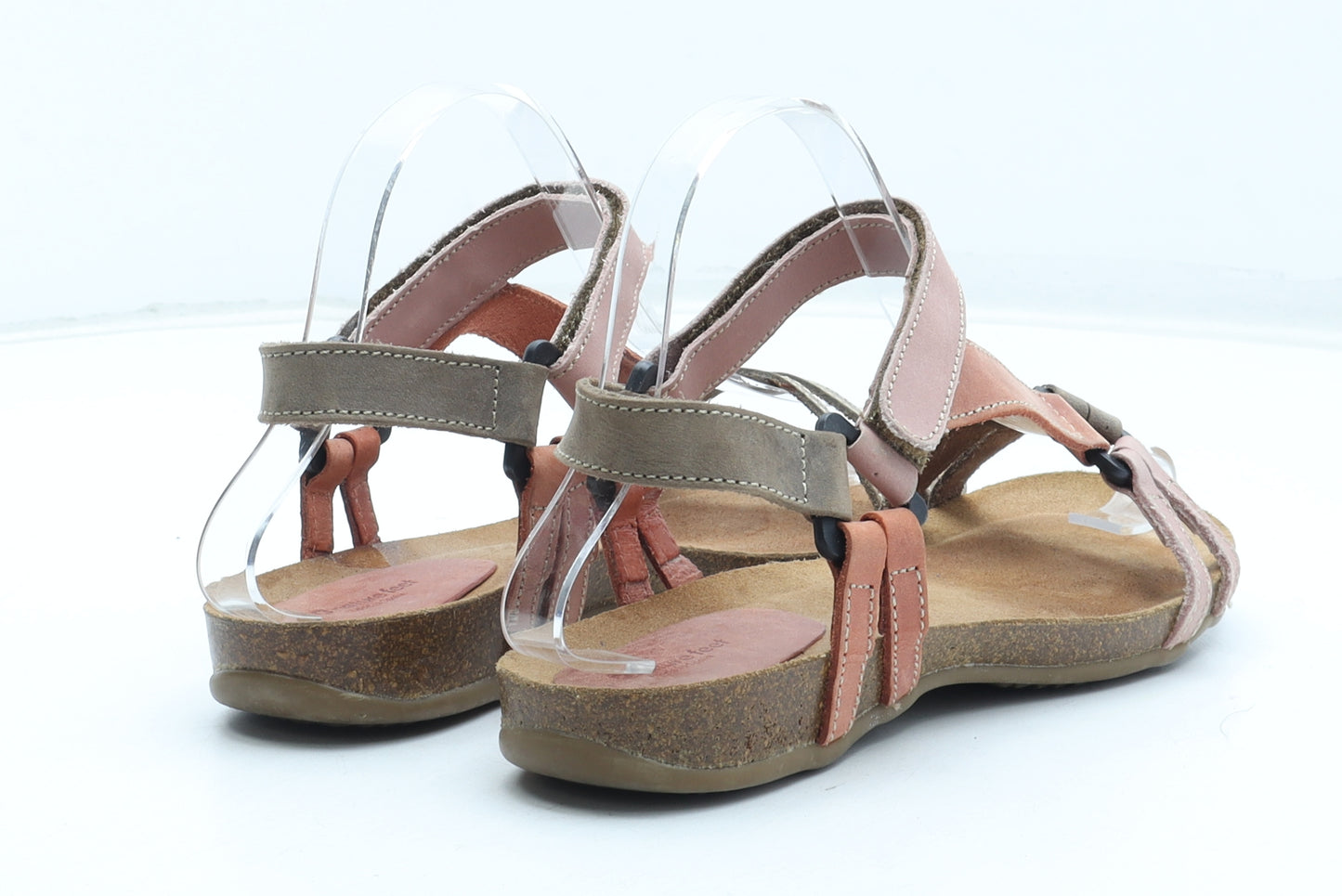 Nature Feet Womens Multicoloured Leather Strappy Sandal UK