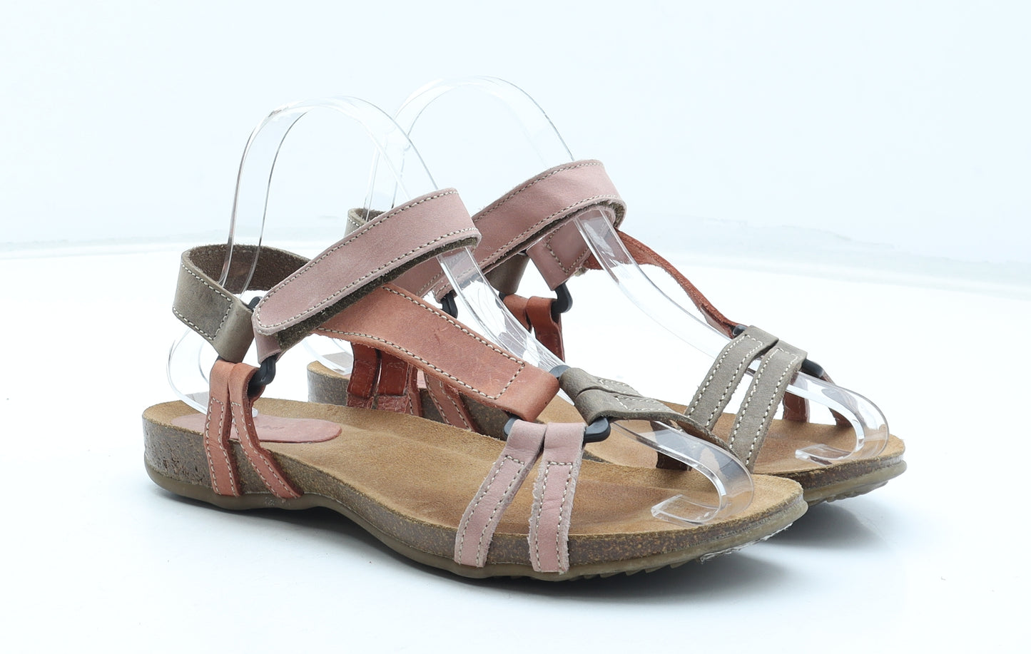 Nature Feet Womens Multicoloured Leather Strappy Sandal UK