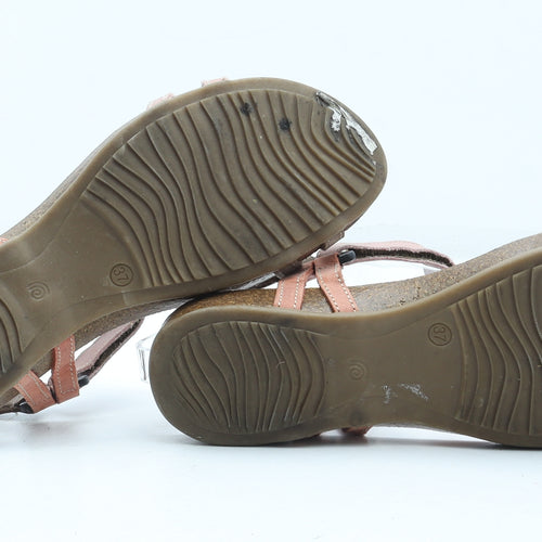 Nature Feet Womens Multicoloured Leather Strappy Sandal UK