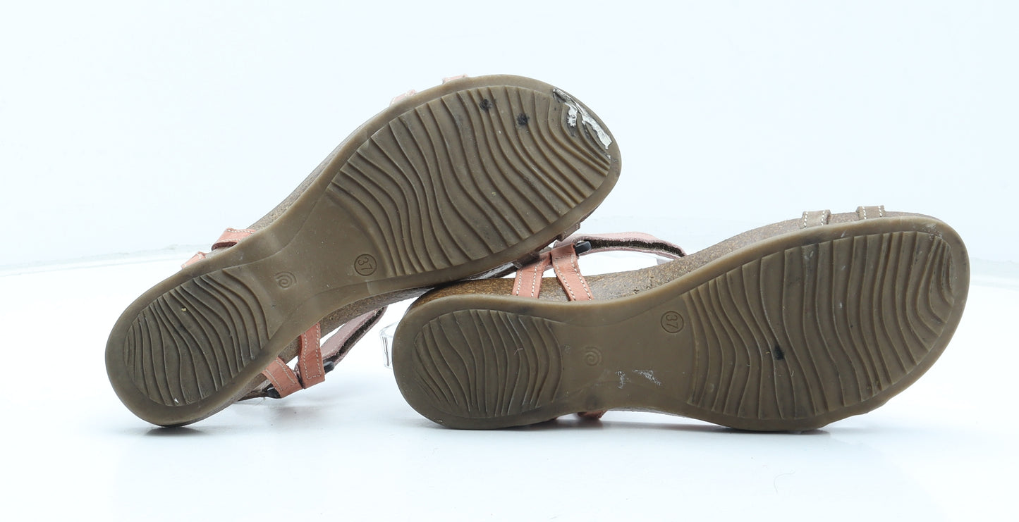 Nature Feet Womens Multicoloured Leather Strappy Sandal UK