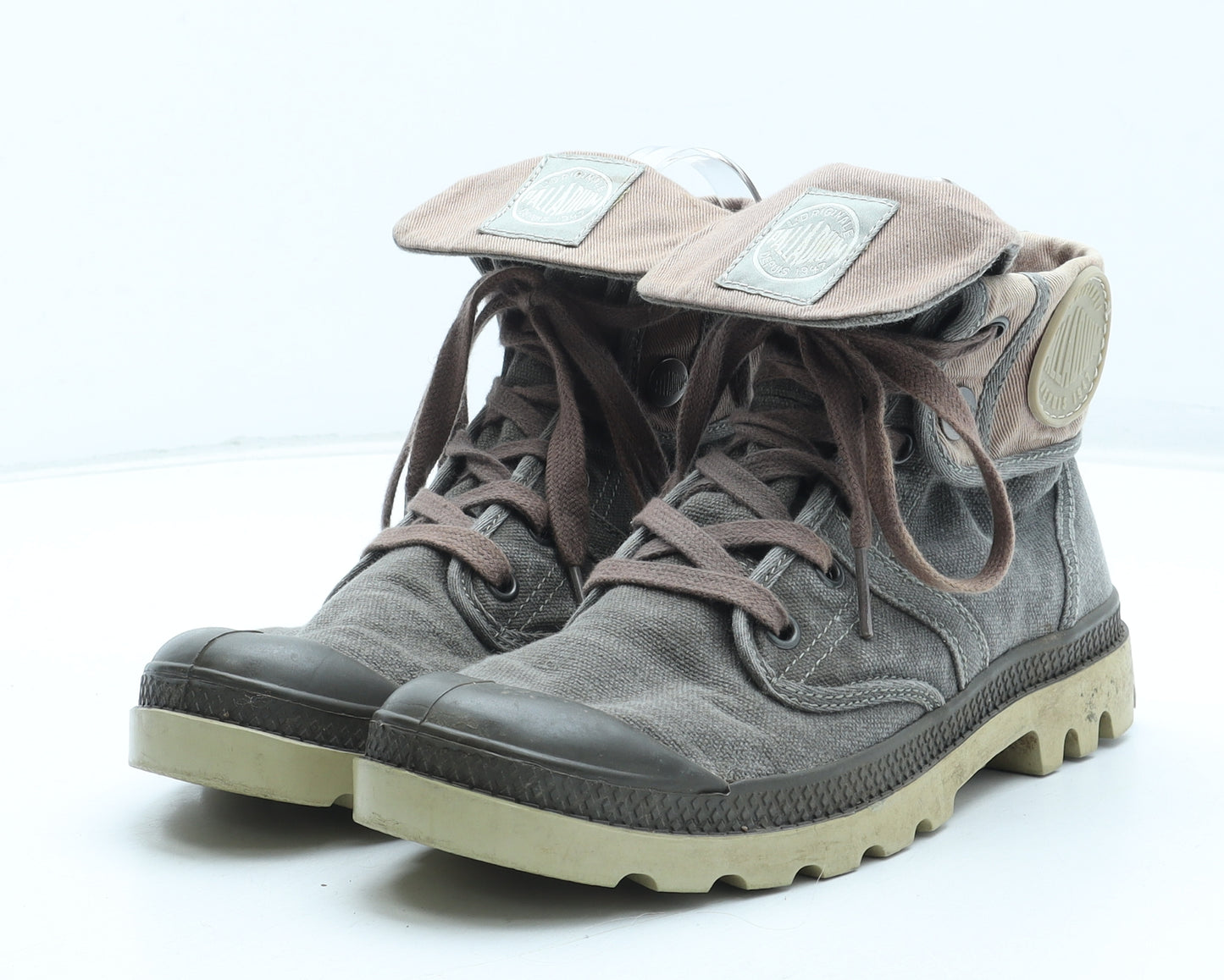 Palladium Womens Brown Polyester Combat Boot UK