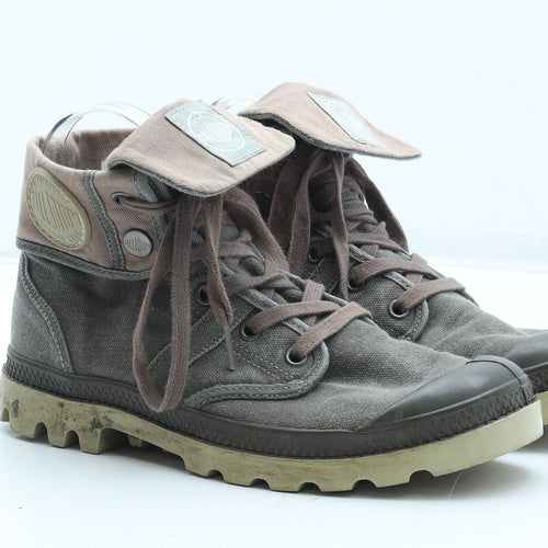 Palladium Womens Brown Polyester Combat Boot UK
