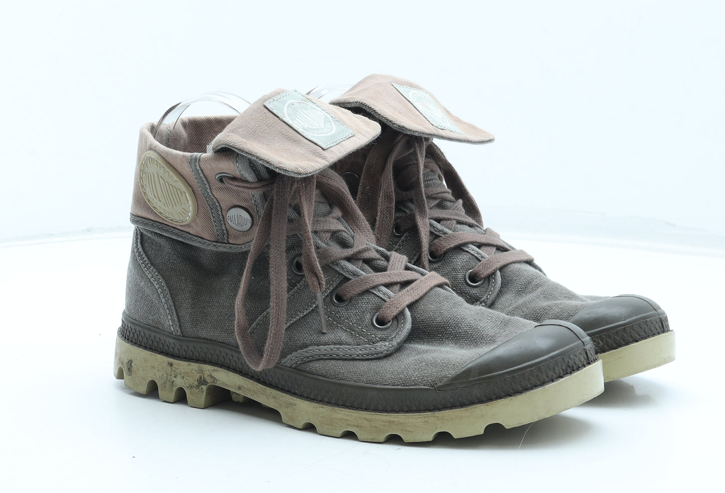 Palladium Womens Brown Polyester Combat Boot UK
