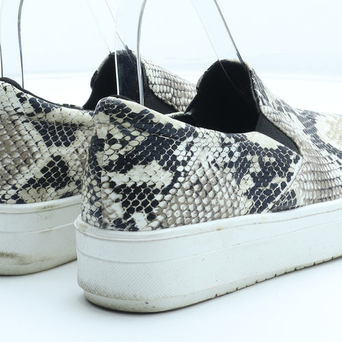 Dr. Zomax Womens Brown Animal Print Polyurethane Trainer UK - Snakeskin Pattern UK Estimated Size 5