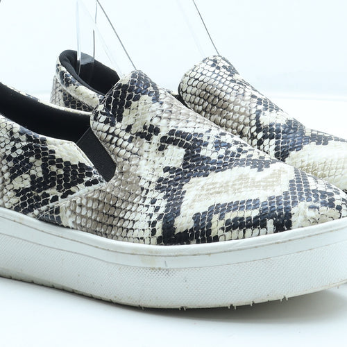 Dr. Zomax Womens Brown Animal Print Polyurethane Trainer UK - Snakeskin Pattern UK Estimated Size 5