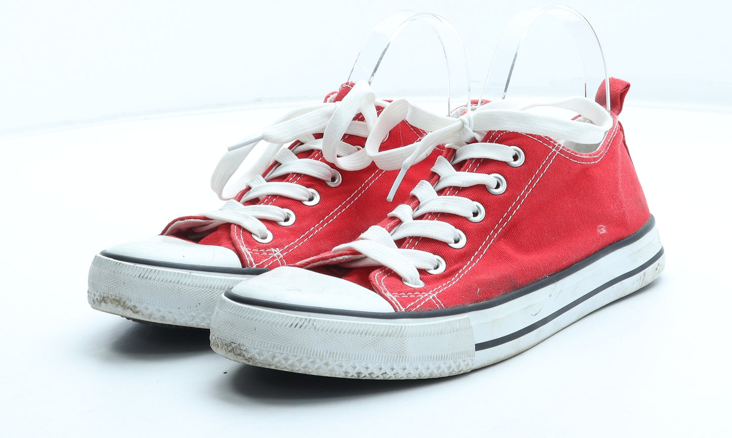 Primark Womens Red Polyester Trainer UK