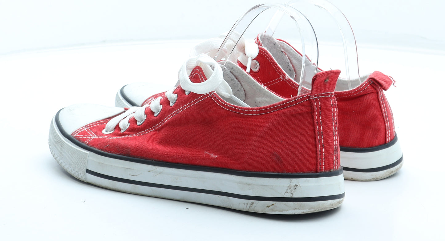 Primark Womens Red Polyester Trainer UK