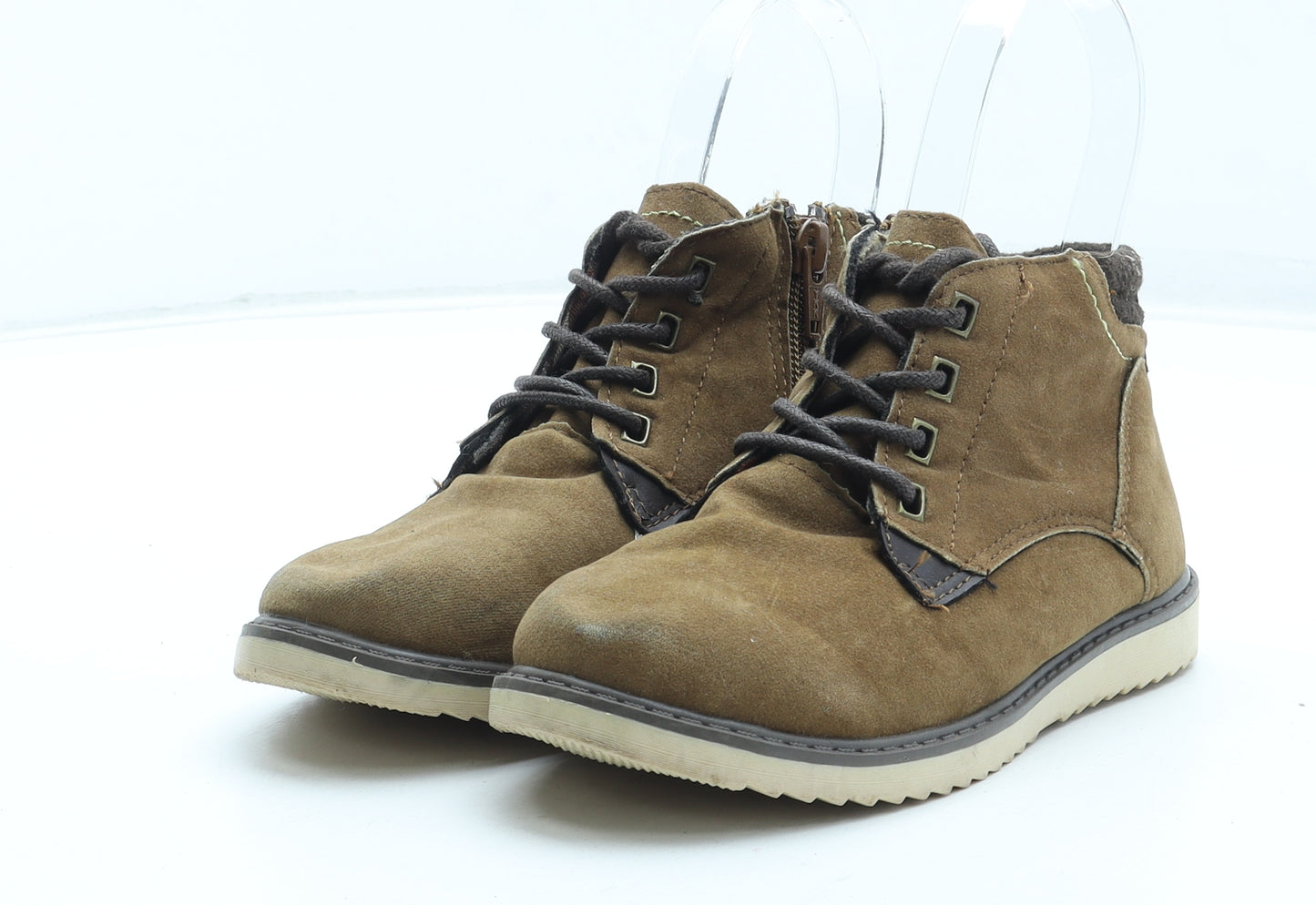TU Boys Brown Polyurethane Bootie Boot UK 11