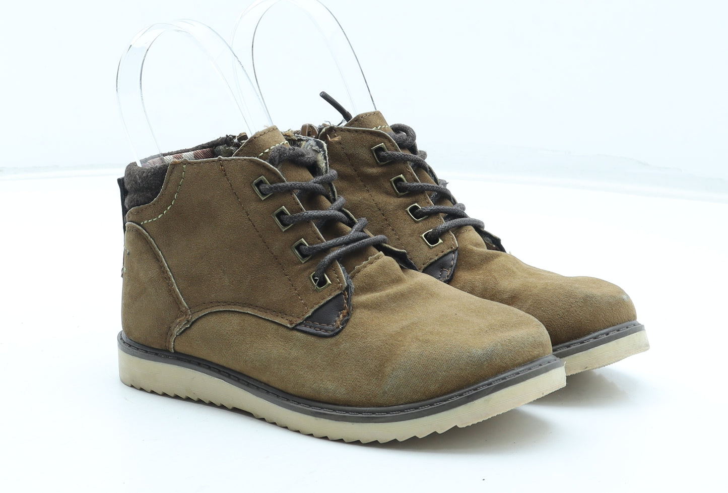 TU Boys Brown Polyurethane Bootie Boot UK 11