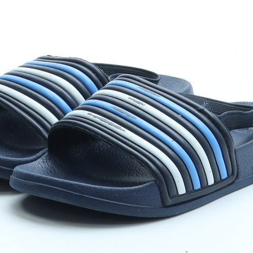 Primark Boys Blue Striped Rubber Slip On Sandal UK 6