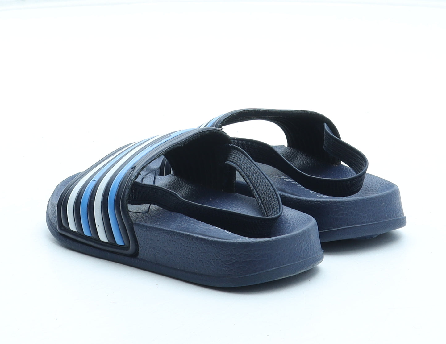 Primark Boys Blue Striped Rubber Slip On Sandal UK 6