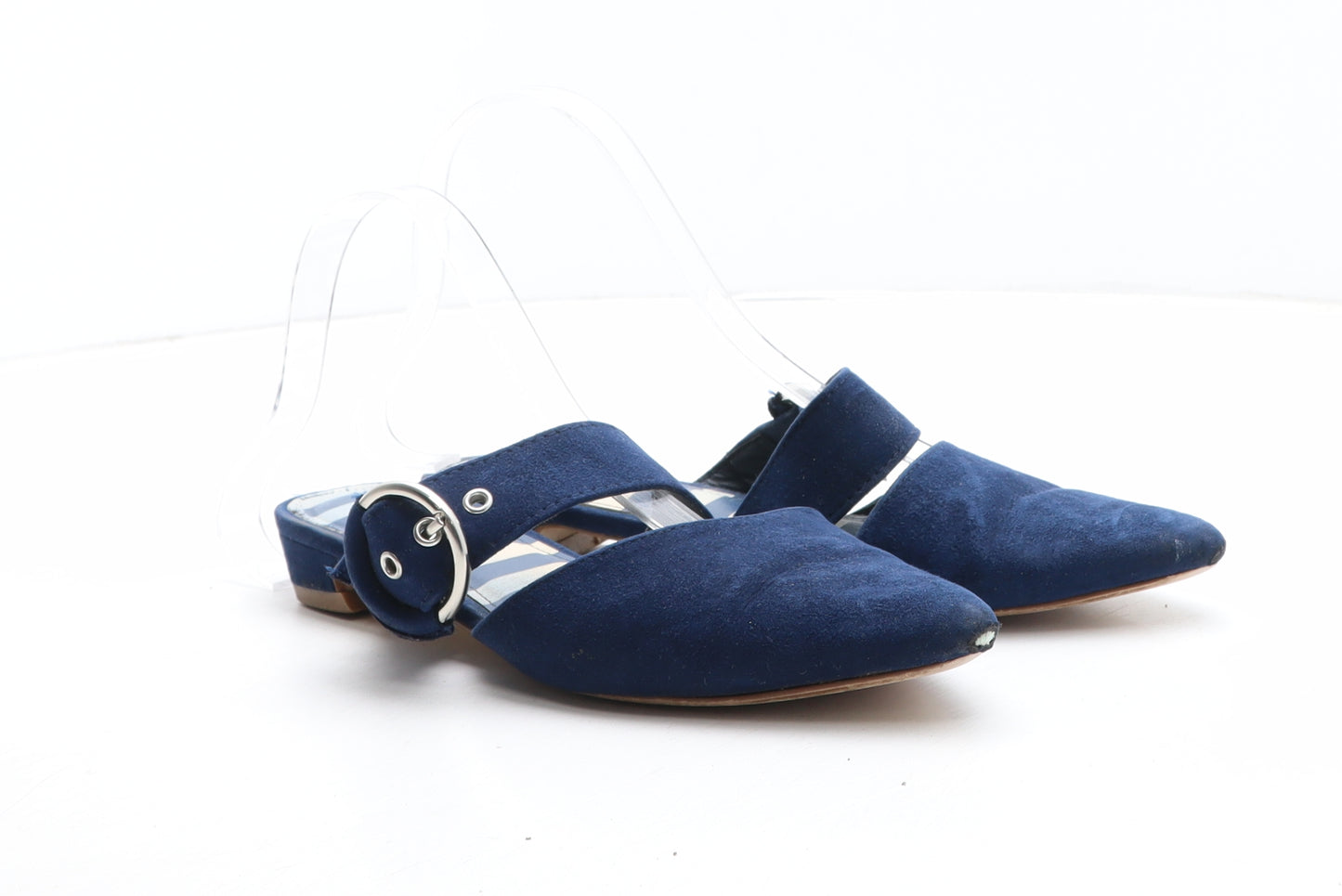 TU Womens Blue Synthetic Slip On Sandal UK