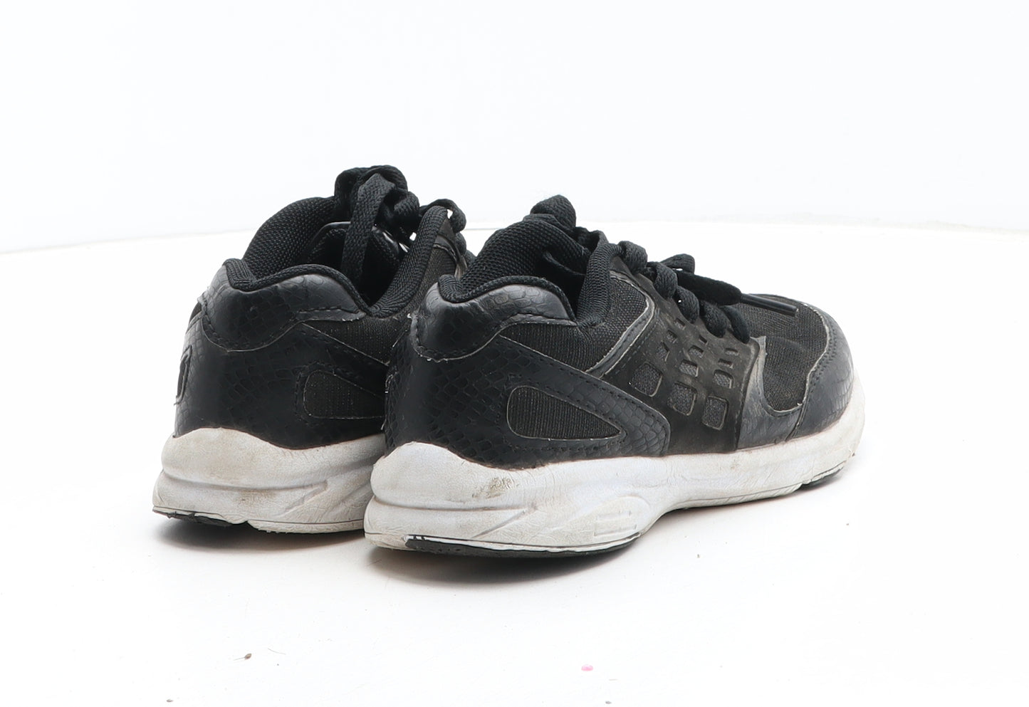 F&F Boys Black Synthetic Trainer UK 12