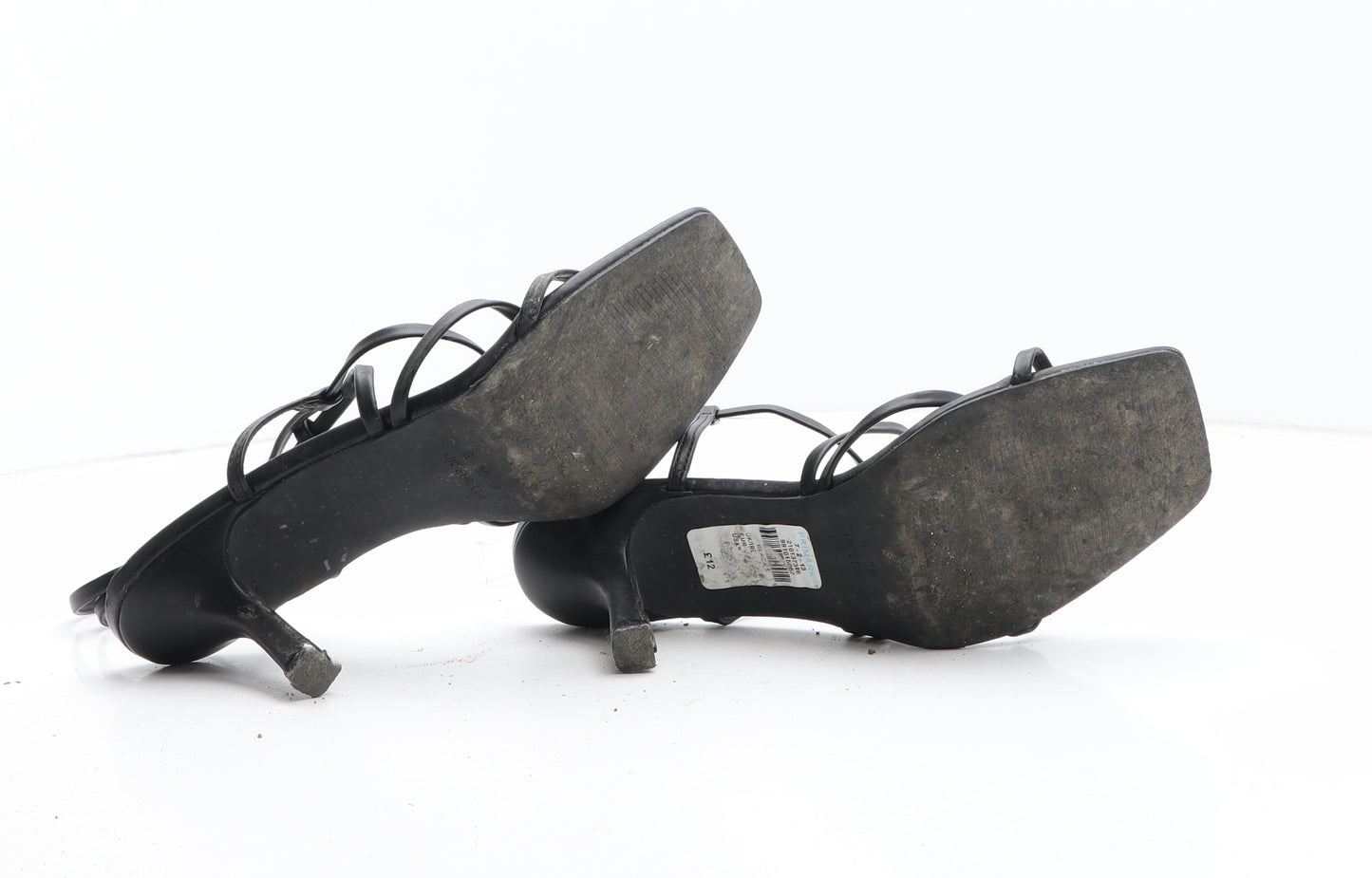Primark Womens Black Synthetic Strappy Heel UK